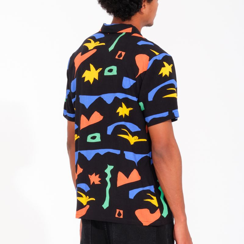 Camisa Volcom: Fa Arthur Longo SS (Black)