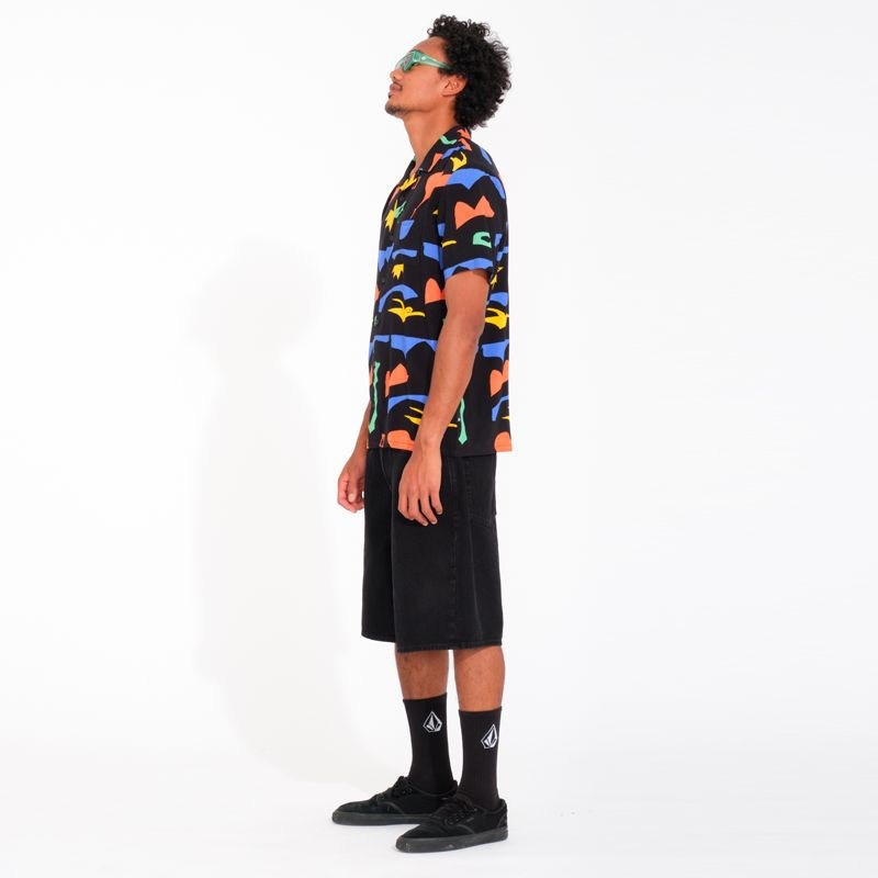 Camisa Volcom: Fa Arthur Longo SS (Black)