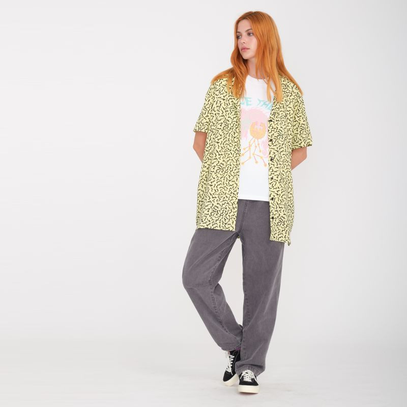 Camisa Volcom: Surfpunk Woven SS (Aura Yellow)