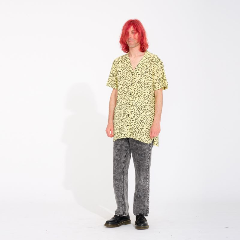 Camisa Volcom: Surfpunk Woven SS (Aura Yellow)