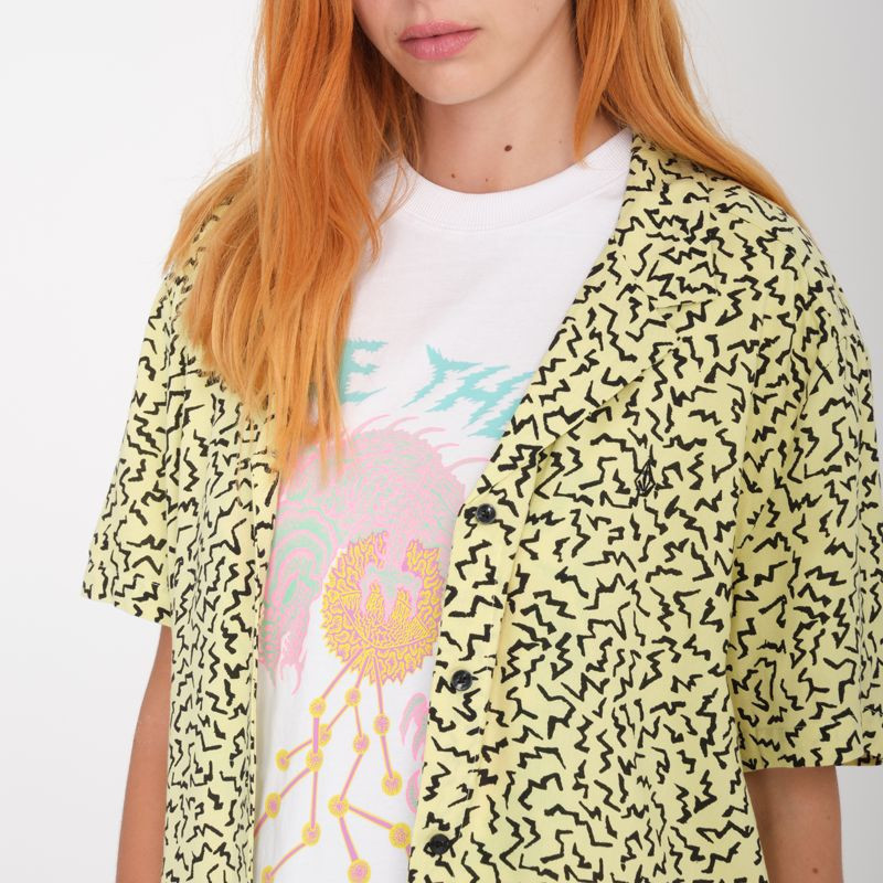 Camisa Volcom: Surfpunk Woven SS (Aura Yellow)
