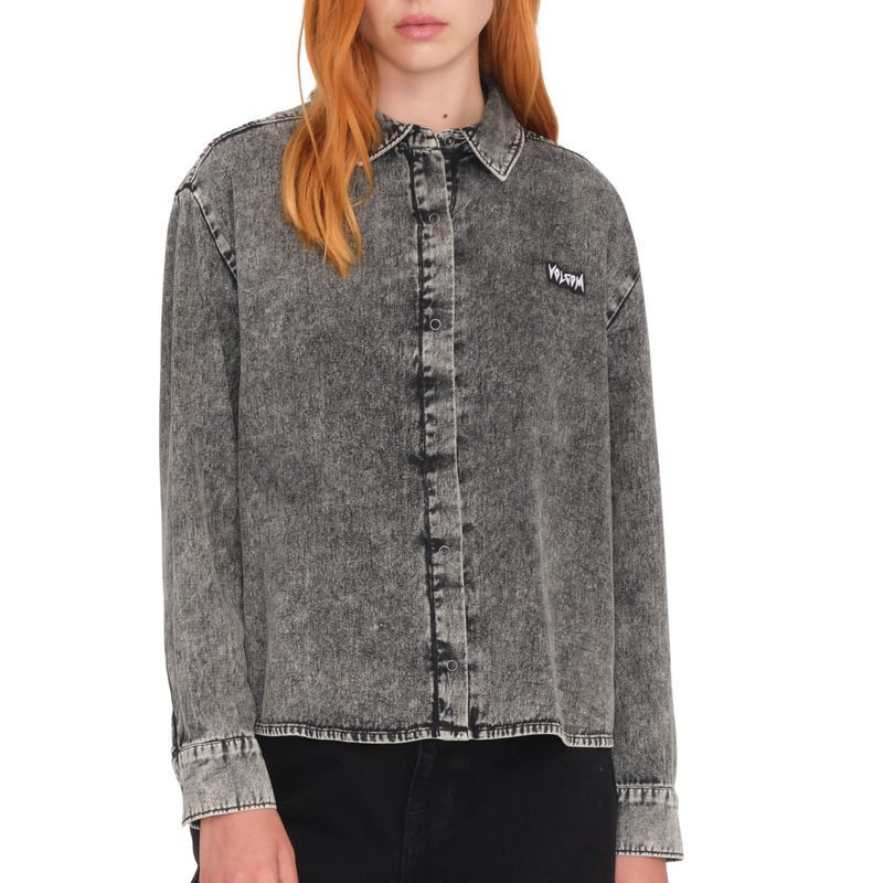 Camisa Volcom: Asphalt Shirt LS (Black)