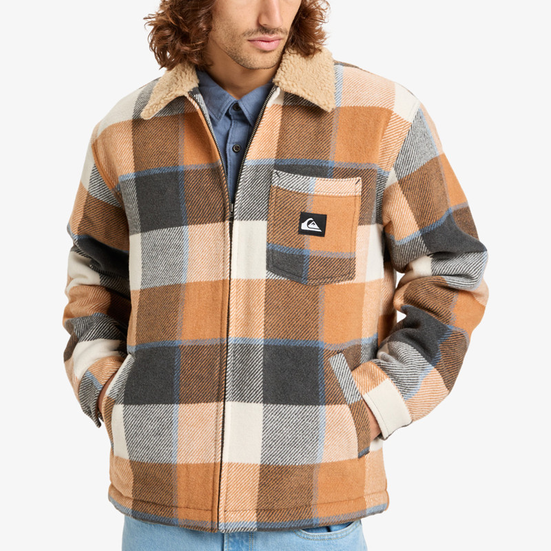 Chaqueta Quiksilver: Dna Sherpa (Almond Plaid)