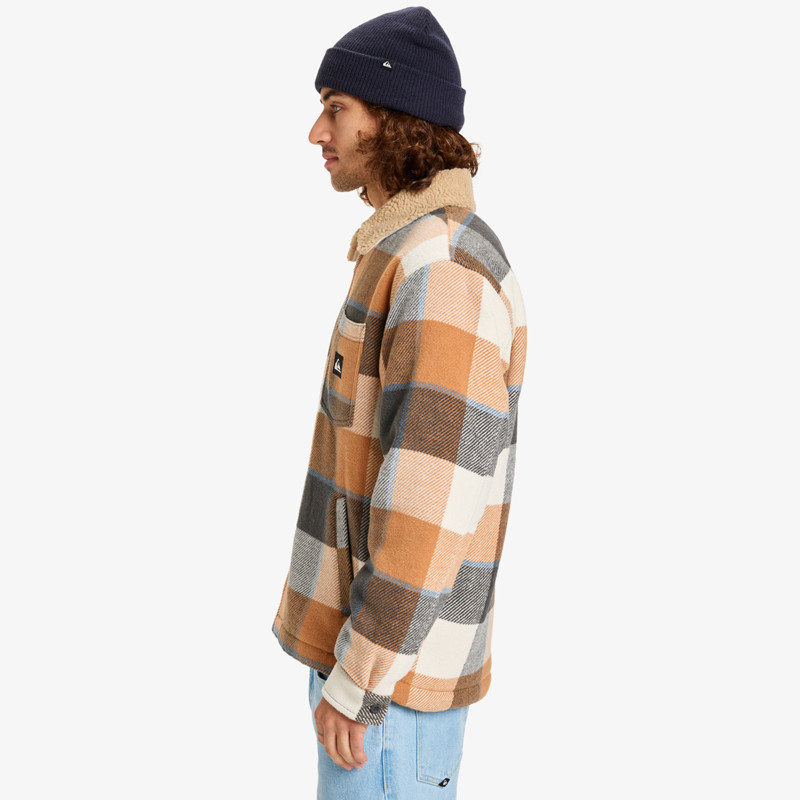 Chaqueta Quiksilver: Dna Sherpa (Almond Plaid)