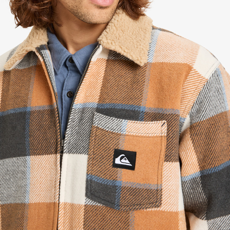 Chaqueta Quiksilver: Dna Sherpa (Almond Plaid)
