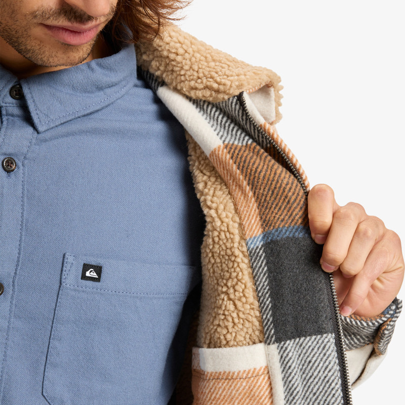 Chaqueta Quiksilver: Dna Sherpa (Almond Plaid)