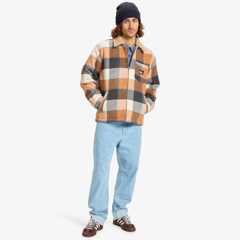 Chaqueta Quiksilver: Dna Sherpa (Almond Plaid)