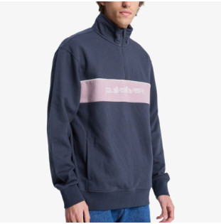 Sudadera Quiksilver: 1/4 Zip (Indian Ink)