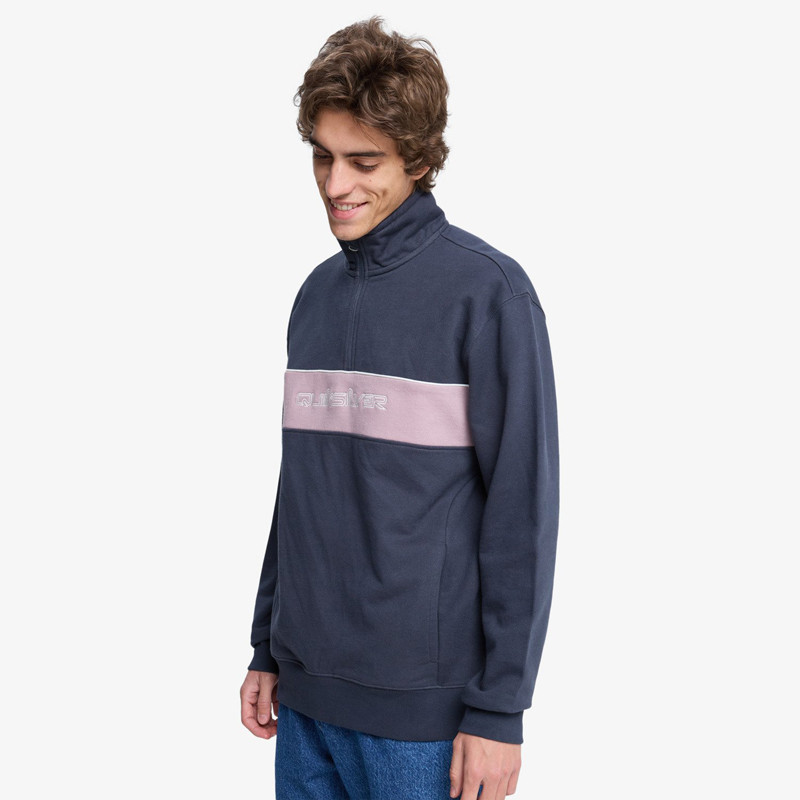 Sudadera Quiksilver: 1/4 Zip (Indian Ink)