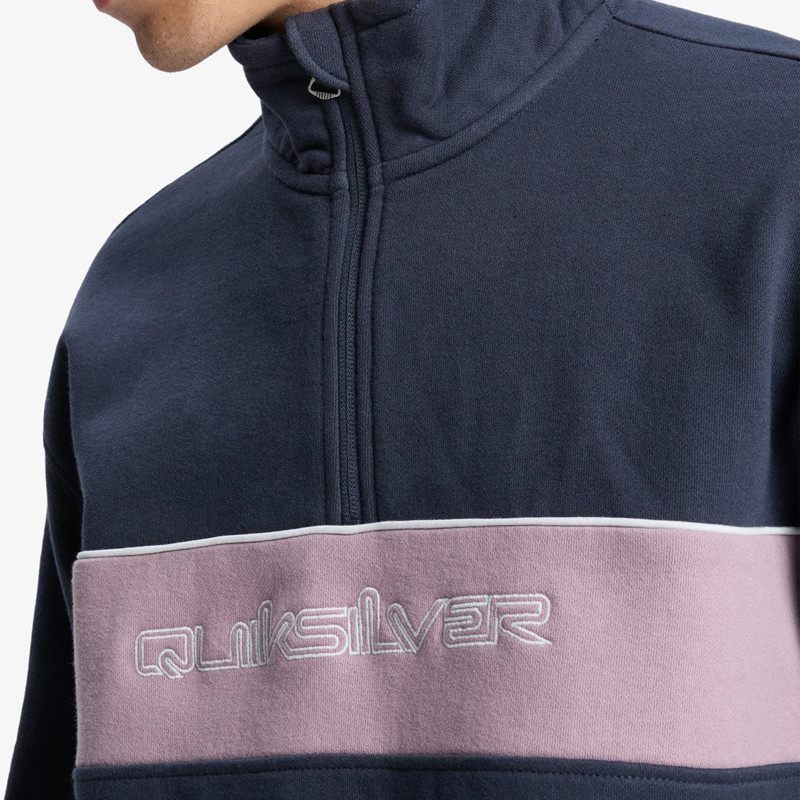 Sudadera Quiksilver: 1/4 Zip (Indian Ink)
