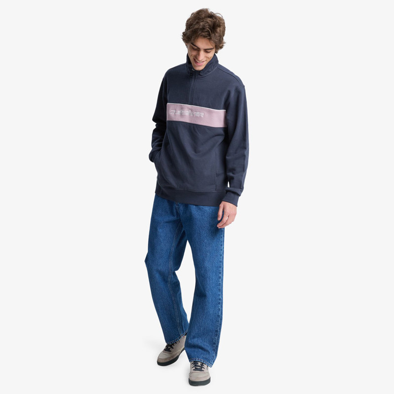 Sudadera Quiksilver: 1/4 Zip (Indian Ink)