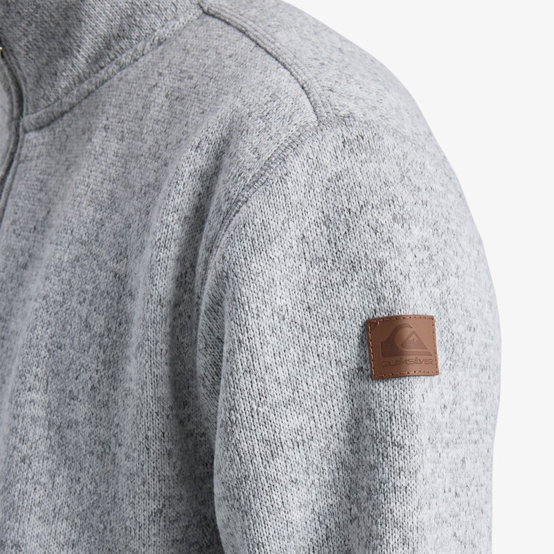 Sudadera Quiksilver: Keller 1/4 Zip (Light Grey Heather)