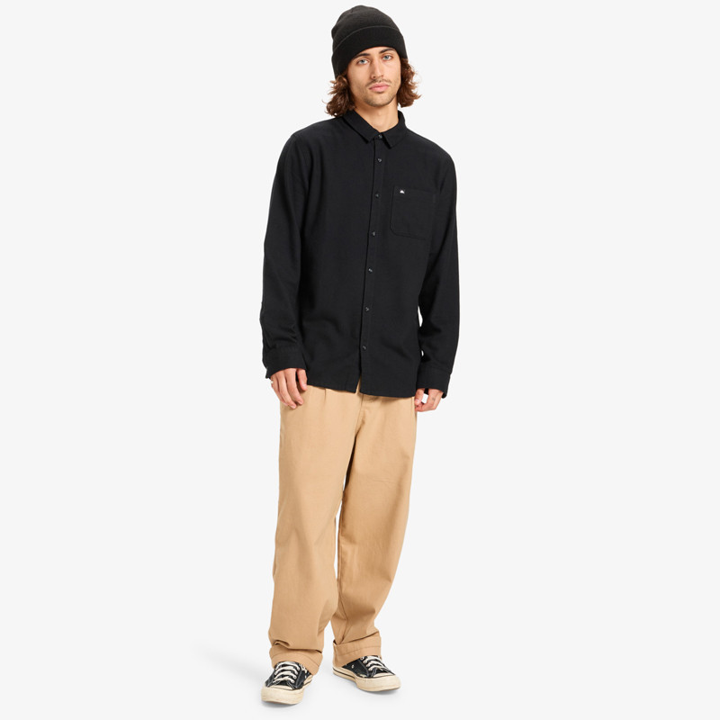Camisa Quiksilver: Motherfly Solid (Black)