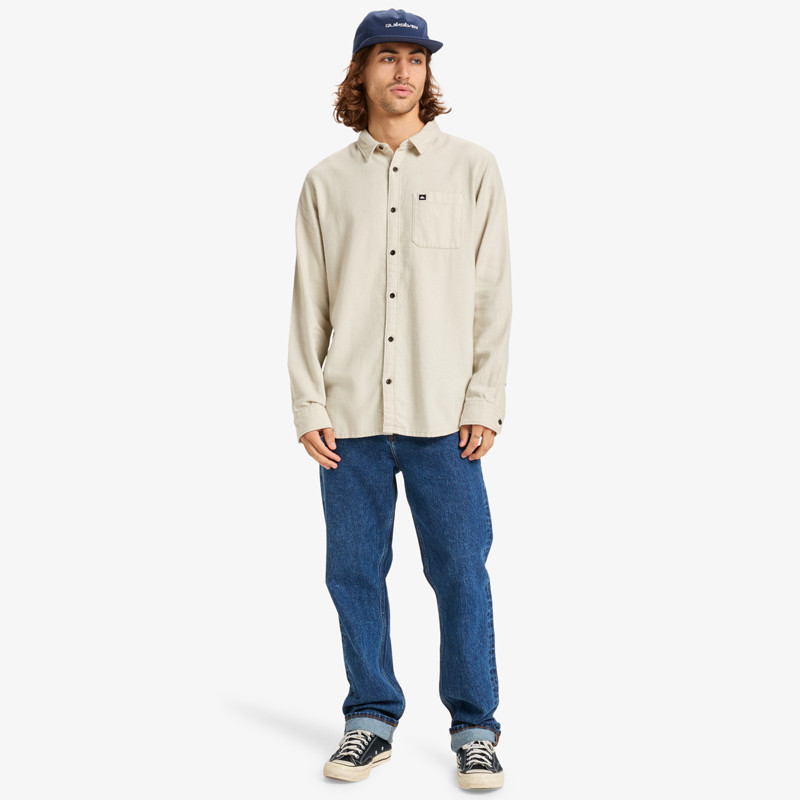 Camisa Quiksilver: Motherfly Solid (Moonstruck)