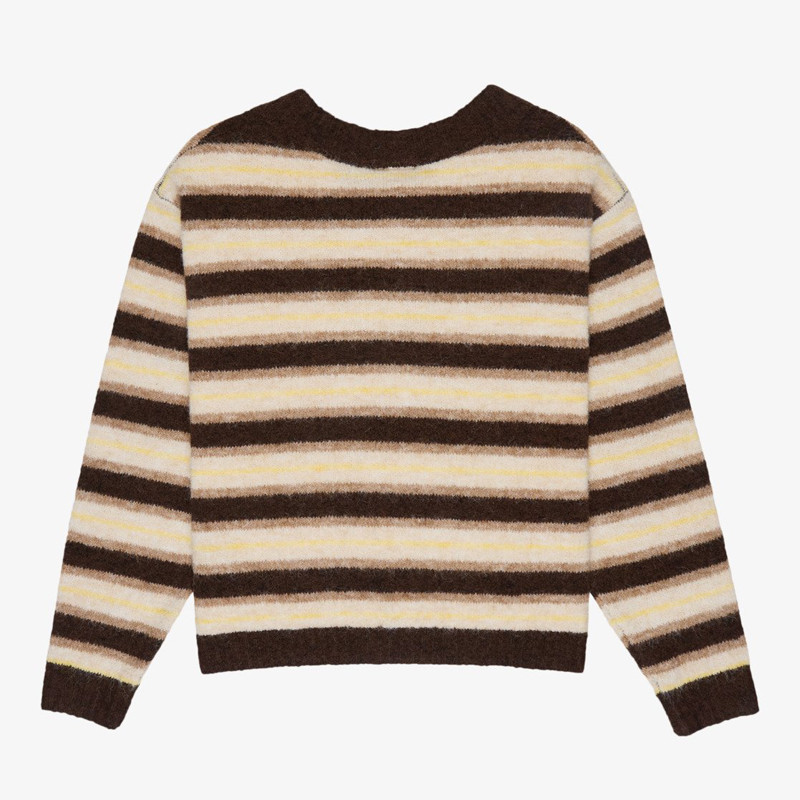 Jersey Quiksilver: Bukit Cardigan (Chocolate Brown Stripes)