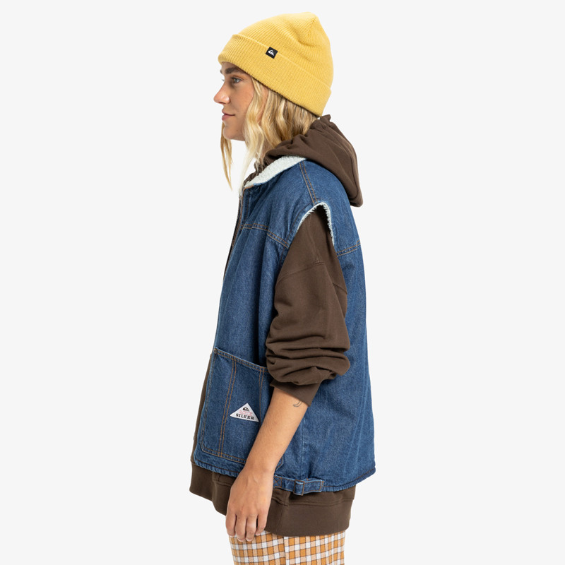 Chaqueta Quiksilver: Road By Night Lined (Medium Blue)