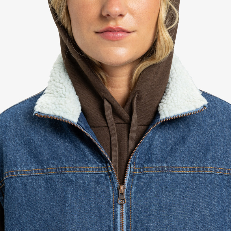 Chaqueta Quiksilver: Road By Night Lined (Medium Blue)