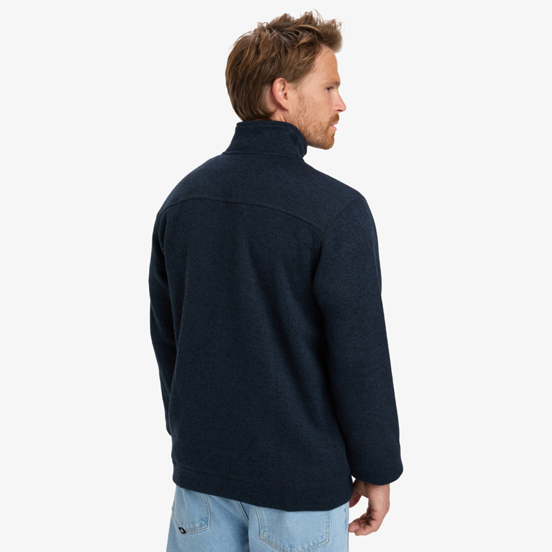 Sudadera Quiksilver: Keller 1/4 Zip (Dark Navy Heather)