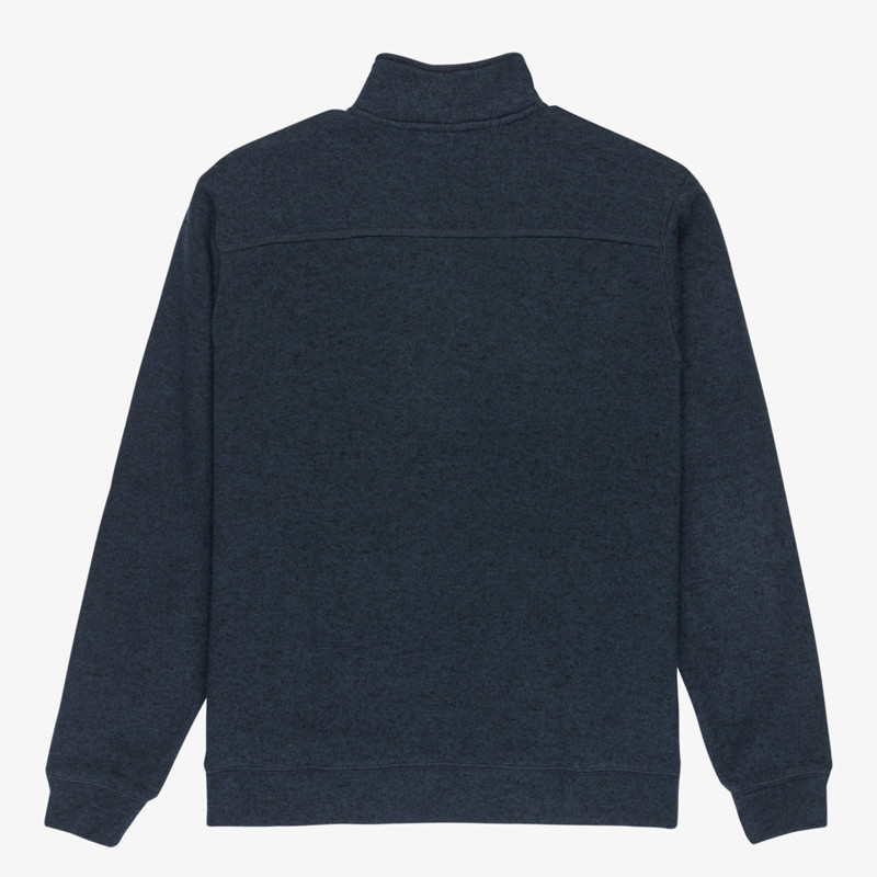 Sudadera Quiksilver: Keller 1/4 Zip (Dark Navy Heather)