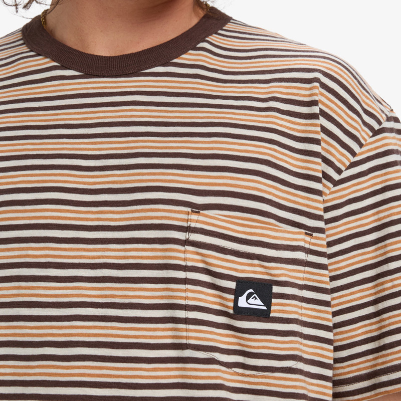 Camiseta Quiksilver: Onyx Ss Striped (Almond Stripe)