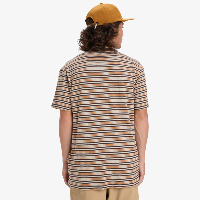 Camiseta Quiksilver: Onyx Ss Striped (Almond Stripe)