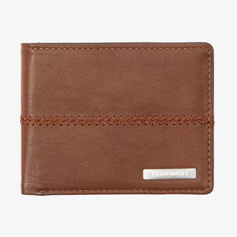 Cartera Quiksilver: Stitchy 3 (Chocolate Brown)