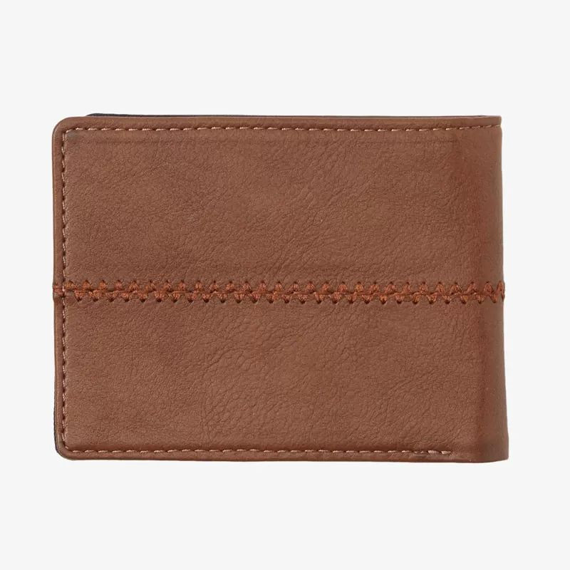Cartera Quiksilver: Stitchy 3 (Chocolate Brown)