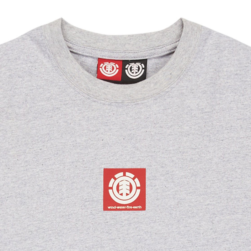 Camiseta Element: Square Logo (Mid Grey Heather)