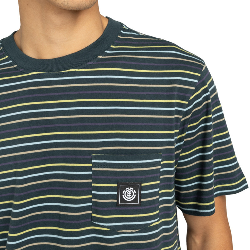 Camiseta Element: Icon Label Pkt (Willow Green Stripe)