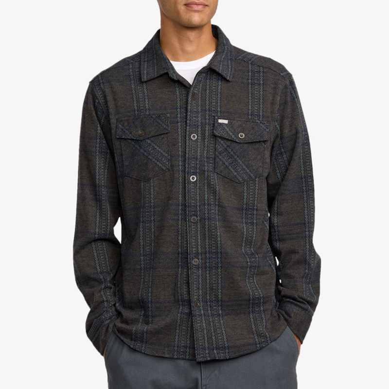 Camisa RVCA: Vacancy Flannel (Mushroom)