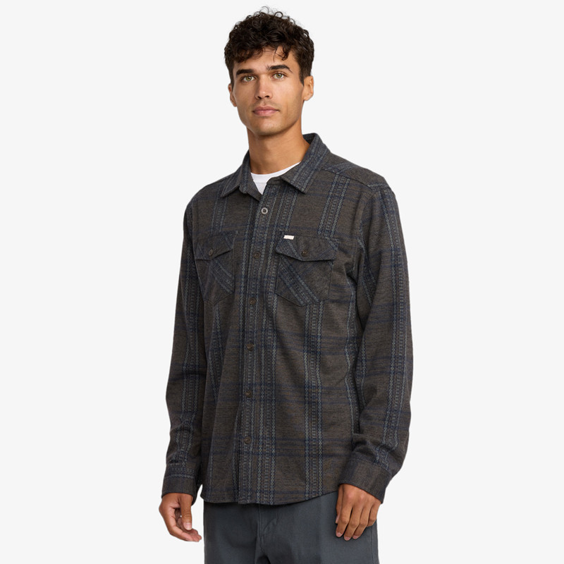 Camisa RVCA: Vacancy Flannel (Mushroom)