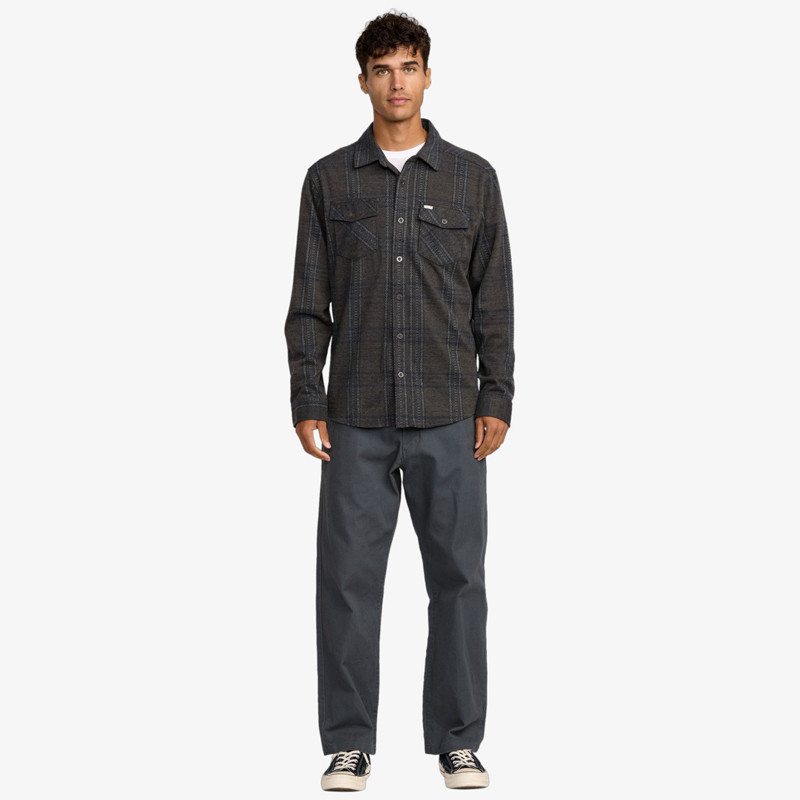 Camisa RVCA: Vacancy Flannel (Mushroom)