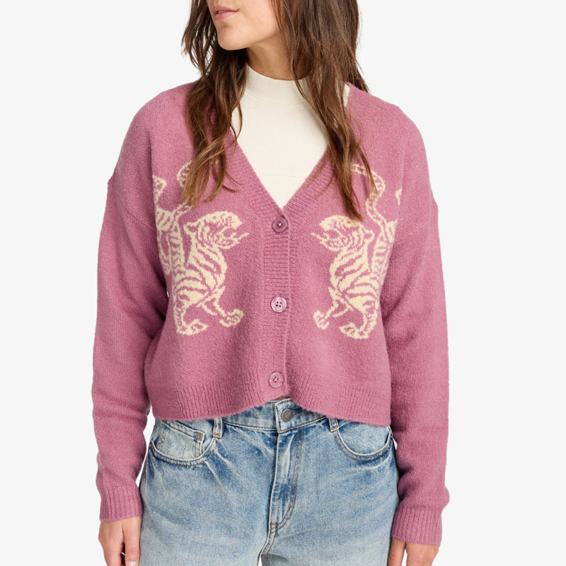 Jersey RVCA: Kitty Cardigan (Orchid)