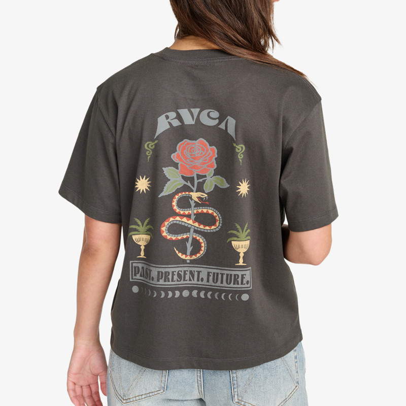 Camiseta RVCA: Rose Poster Te (Pirate Black)