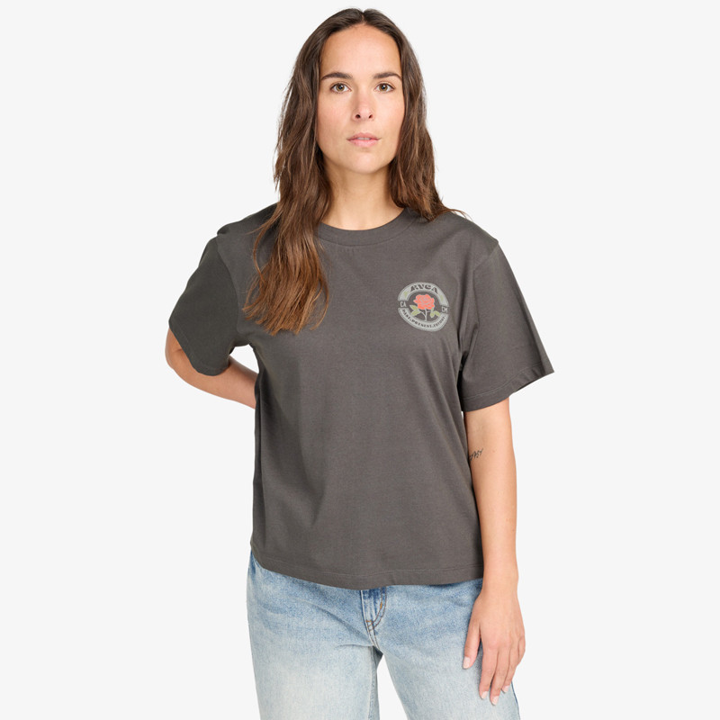 Camiseta RVCA: Rose Poster Te (Pirate Black)