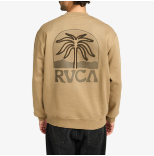 Sudadera RVCA: Palm Crest Cr (Coyote)