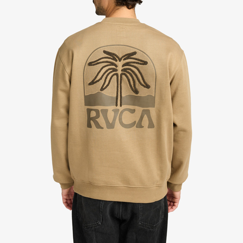 Sudadera RVCA: Palm Crest Cr (Coyote)