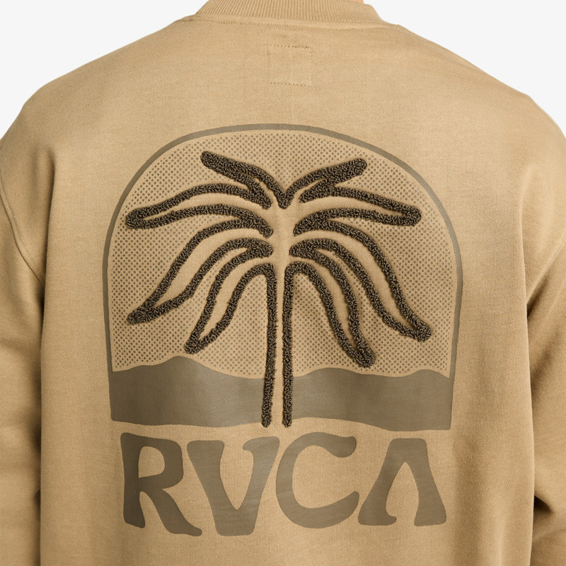 Sudadera RVCA: Palm Crest Cr (Coyote)