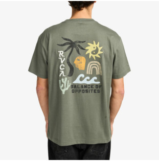 Camiseta RVCA: Deep Think (Sage Leaf)