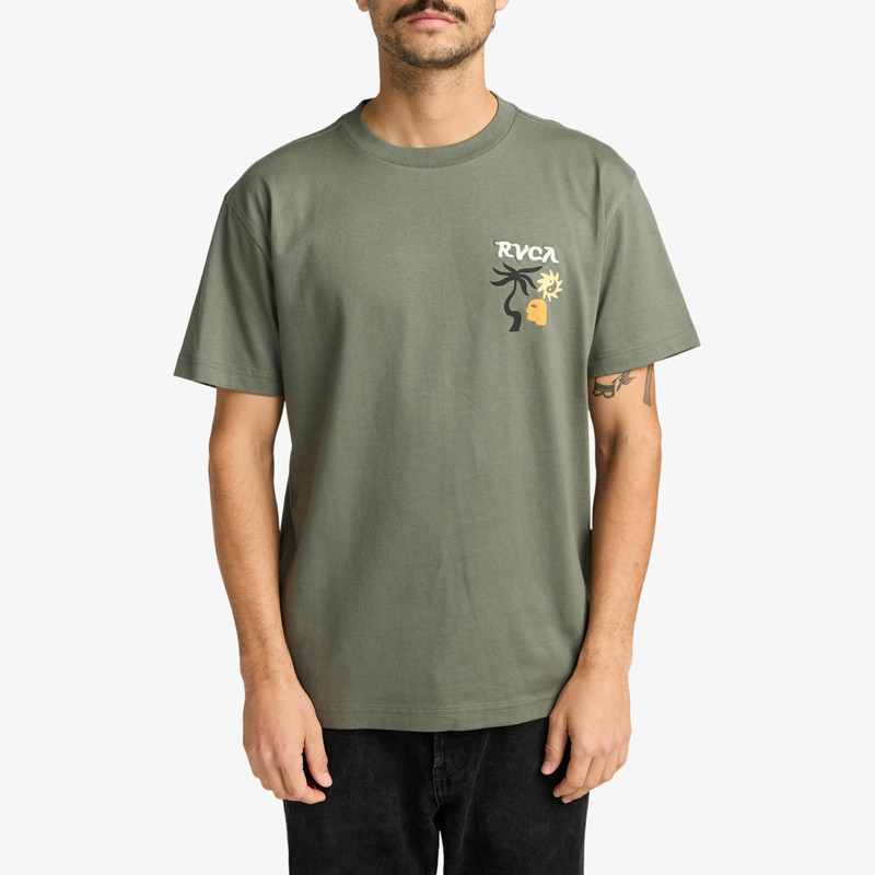 Camiseta RVCA: Deep Think (Sage Leaf)