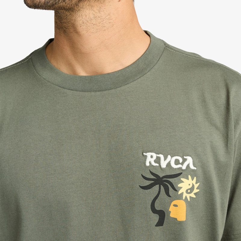 Camiseta RVCA: Deep Think (Sage Leaf)