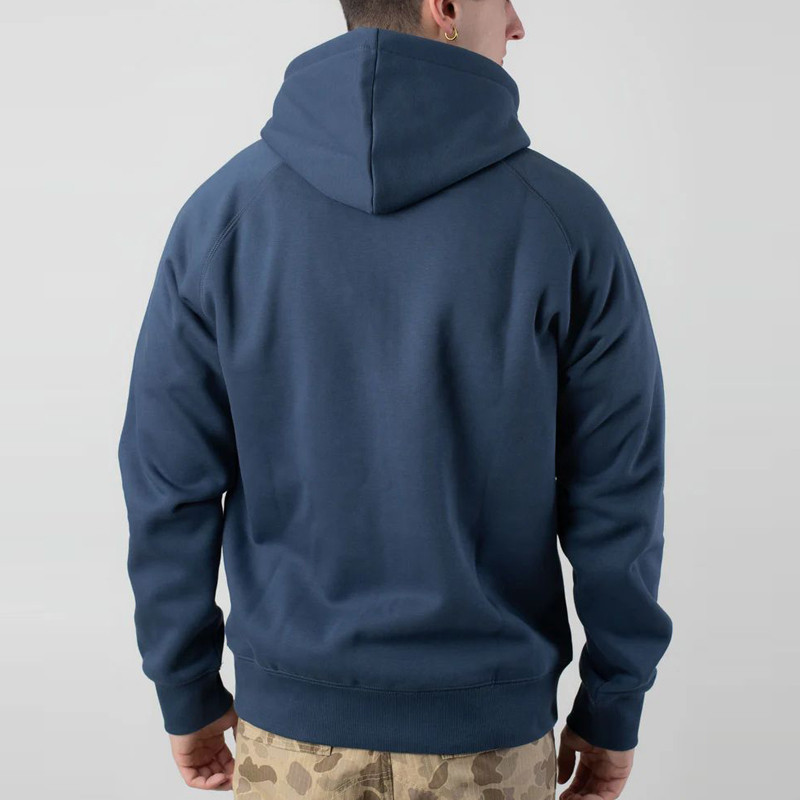 Sudadera Carhartt WIP: Hooded Chase Jacket (Dusky Blue Gold)