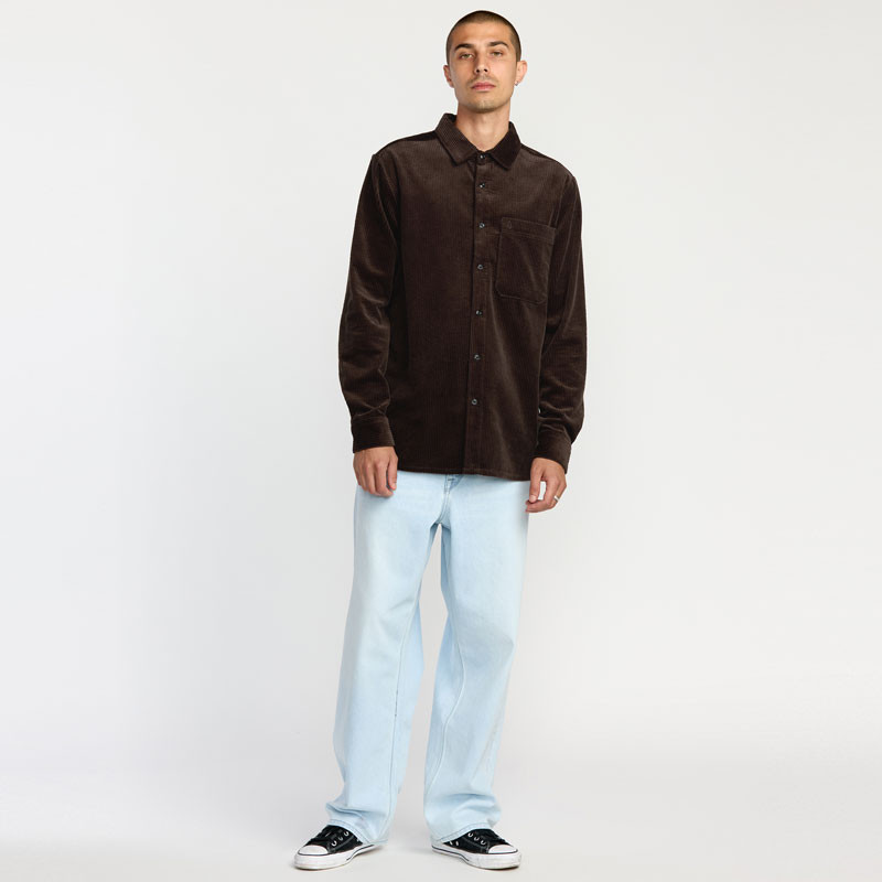 Camisa Volcom: Fostered LS (Cacao)
