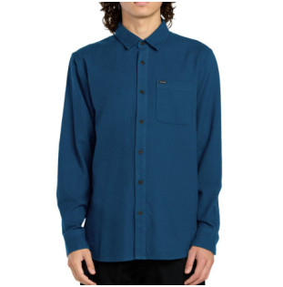 Camisa Volcom: Caden Solid LS (Cosmic Blue)