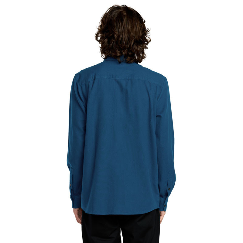 Camisa Volcom: Caden Solid LS (Cosmic Blue)