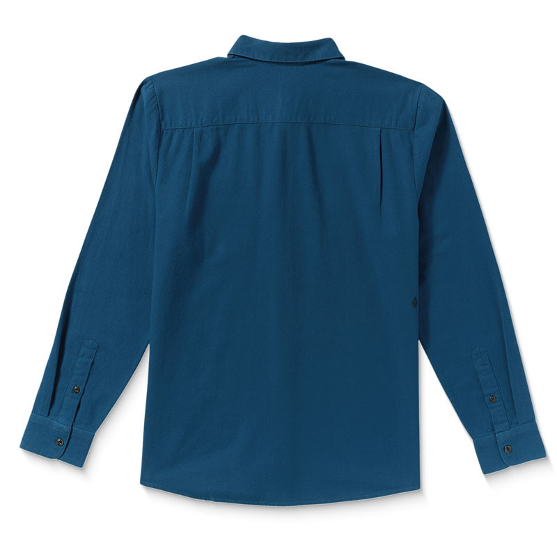 Camisa Volcom: Caden Solid LS (Cosmic Blue)