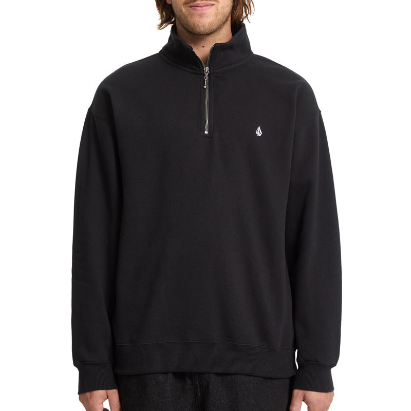 Sudadera Volcom: Single Stone Quarter Zip (Black)