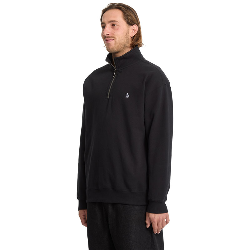 Sudadera Volcom: Single Stone Quarter Zip (Black)