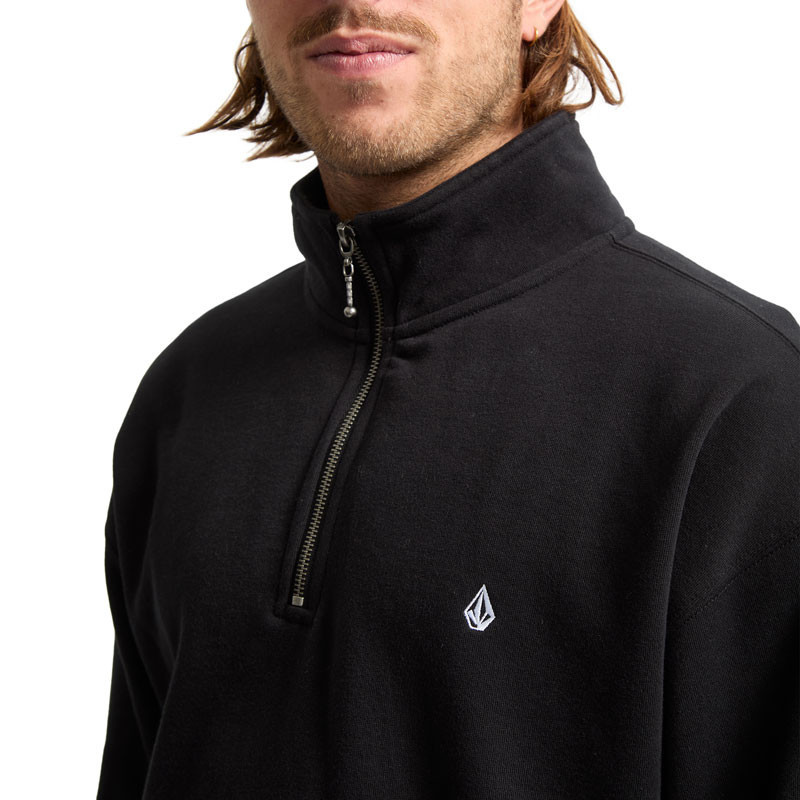 Sudadera Volcom: Single Stone Quarter Zip (Black)