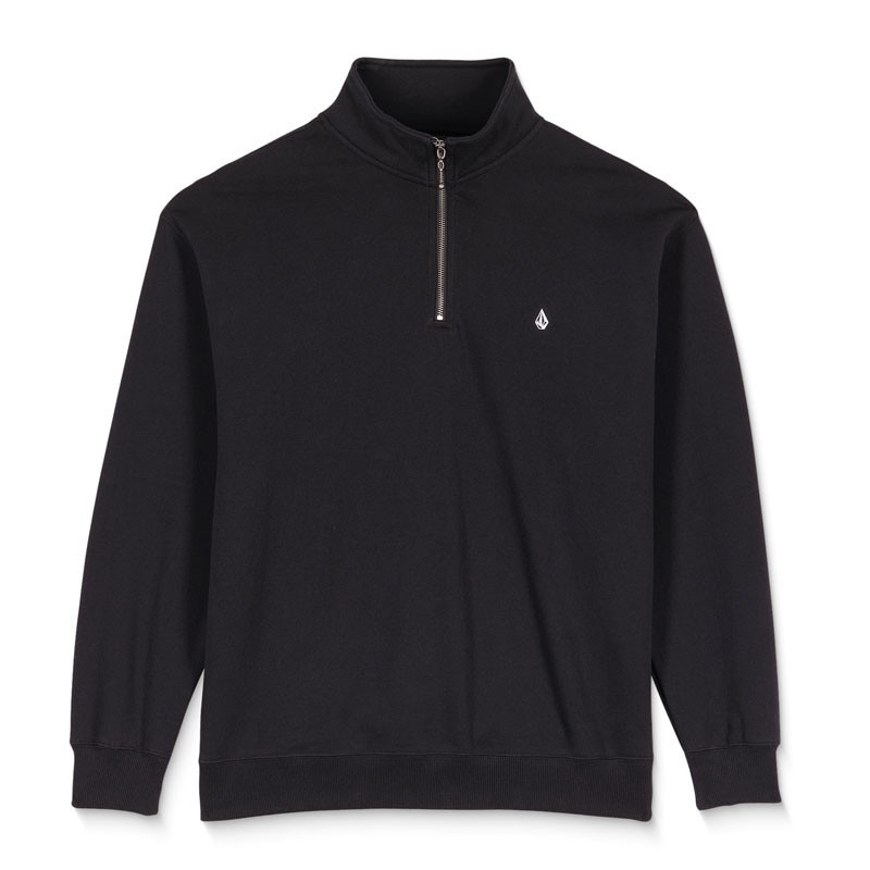 Sudadera Volcom: Single Stone Quarter Zip (Black)